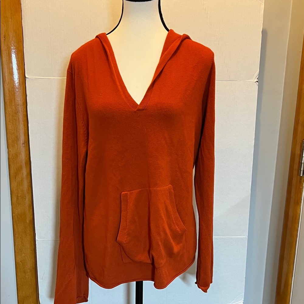 Josephine Chaus Women's Orange Hoodie Top